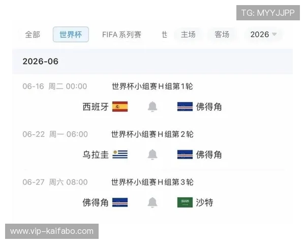 2026年世界杯西班牙对佛得角比赛官方消息公布，赛事亮点与球队状态深度分析